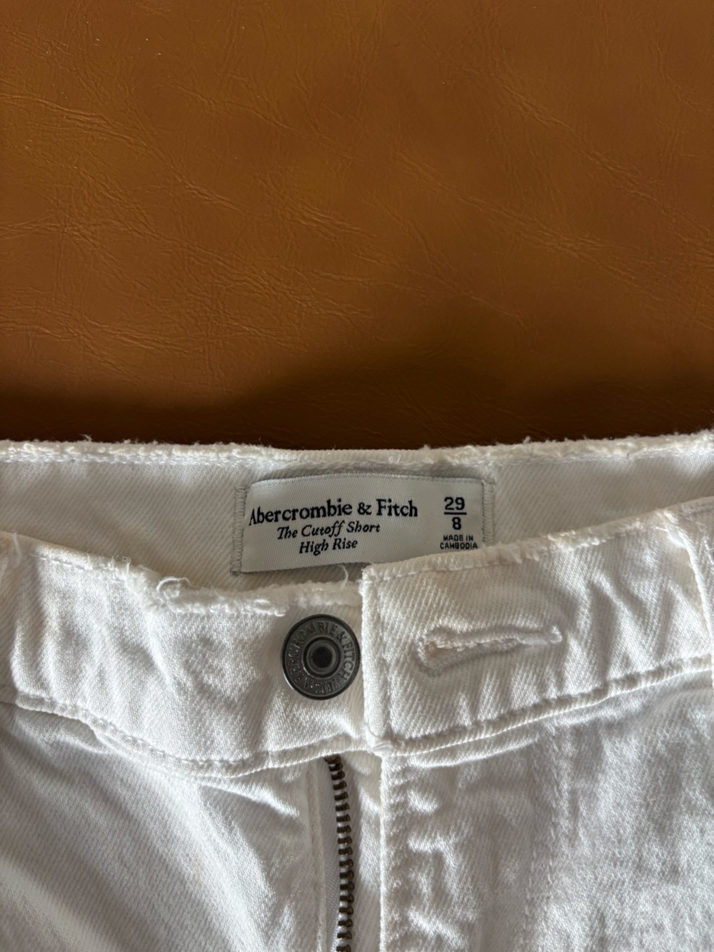 Abercrombie cutoff short high rise - white distressed - Picture 3 of 4